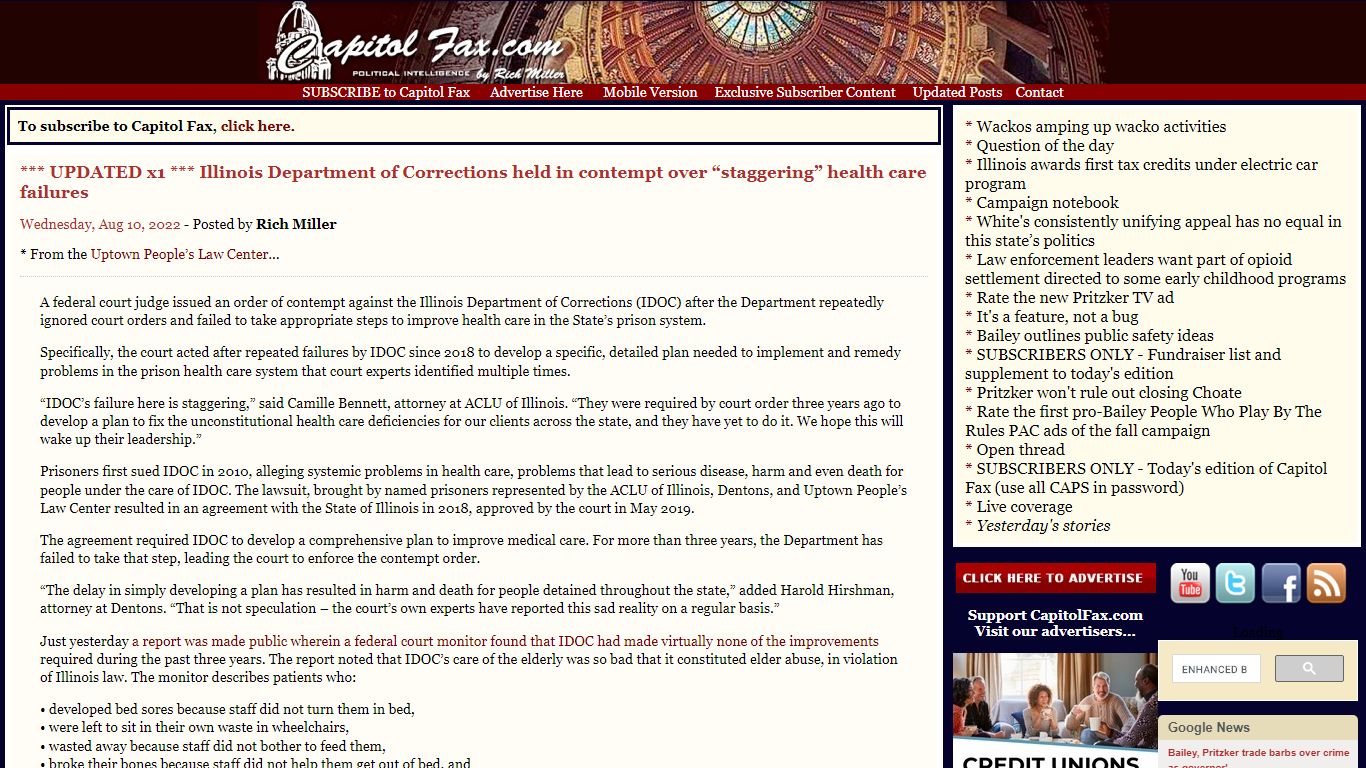 Capitol Fax.com - Your Illinois News Radar » *** UPDATED x1 ...